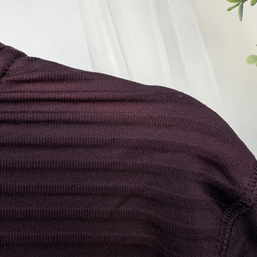 Champion Power Core 1/4 Zip Mens Ribbed Mock Neck Burgundy Size S